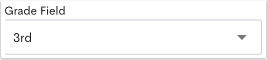 An example Grade Field.