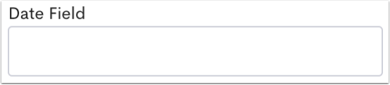 An example Date Field.