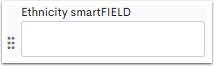 An example Ethnicity smartFIELD.
